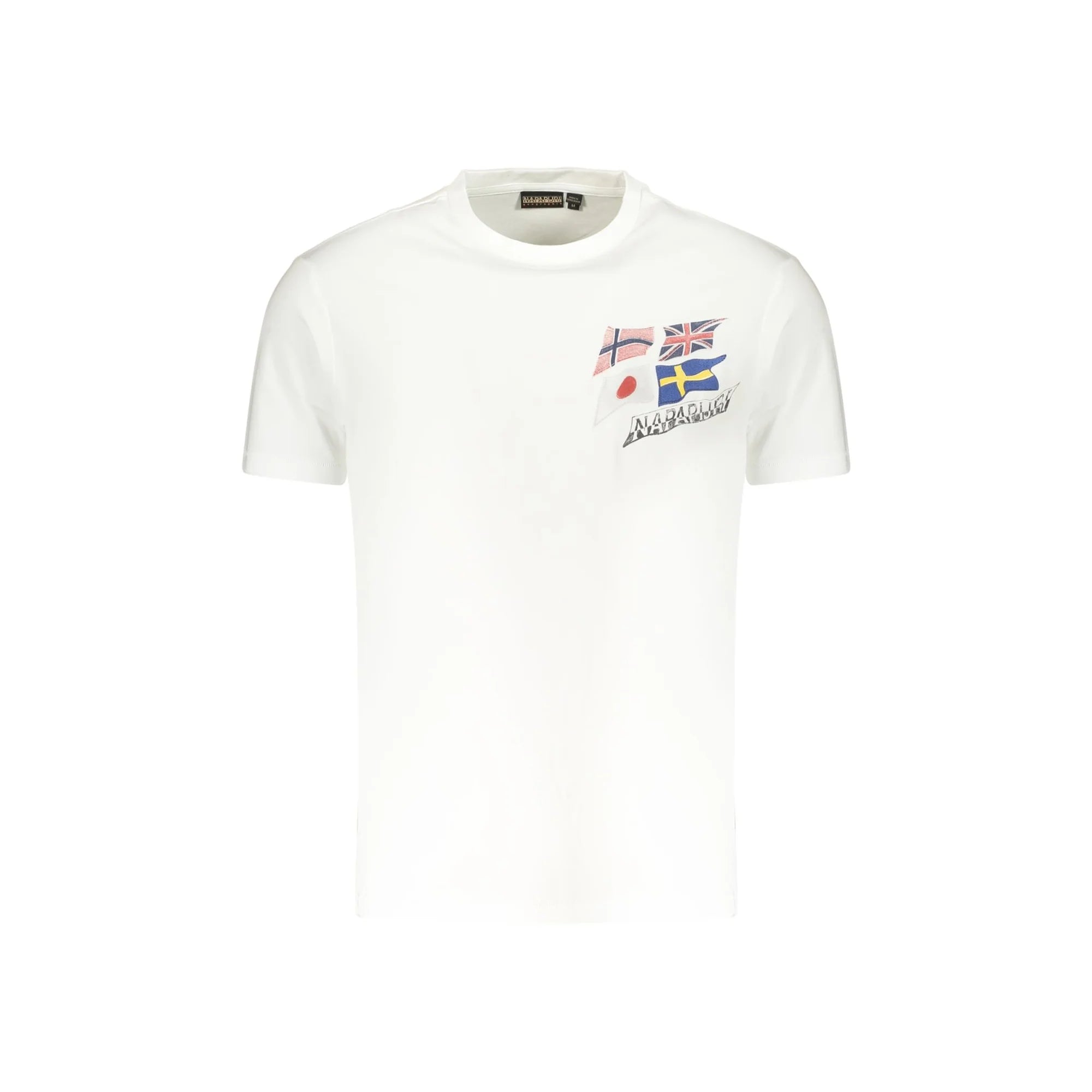 NAPAPIJRI T-SHIRT MANICHE CORTE UOMO BIANCO